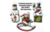 Snowbird Snowman Ornament