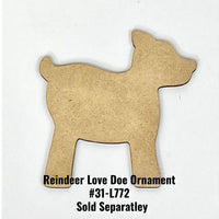 Reindeer Love Ornaments Pattern by Elaina Appleby