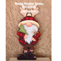 Woodsy Reindeer Gnome Plaque