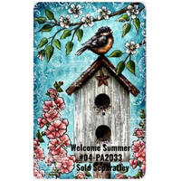 Welcome Summer Plaque Stencil
