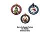 Santa Circle Ornament