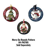 Santa Circle Ornament