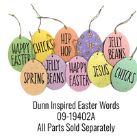 Dunn Inspired Easter Words Stencil