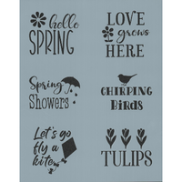 Word Blocks: Spring Stencil