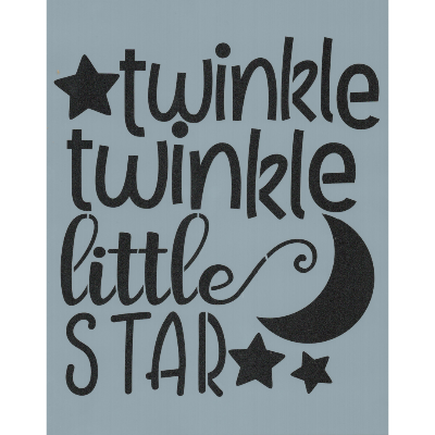 Twinkle Twinkle Little Star Stencil
