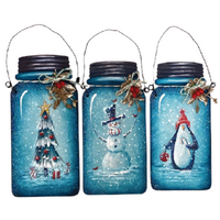 Jar Snow Globes Pattern by Chris Haughey
