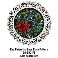 Red Poinsettia Lace Plate Bundle PA2175