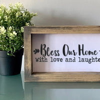 Bless Our Home With Love Stencil