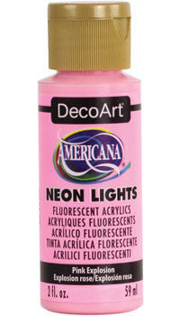 Pink Explosion Neon Lights Paint