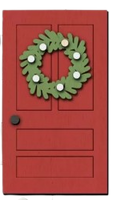 Door with Wreath Kit