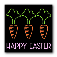 Happy Easter Carrot Stencil