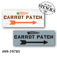 Carrot Patch Stencil