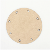 4" Round Star Border Ornament
