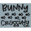 Bunny Crossing Stencil