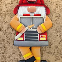 Firefighter Gnome Plaque
