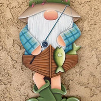 Gone Fishin' Gnome Plaque