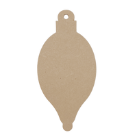 8" Tall Teardrop Bulb Ornament