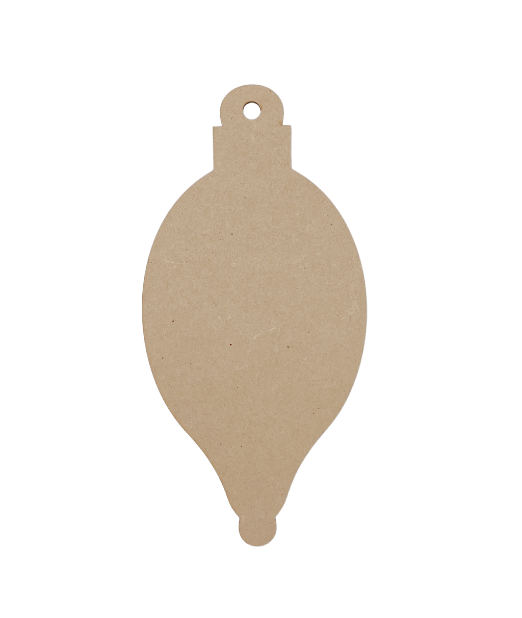 8" Tall Teardrop Bulb Ornament