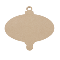 7" Oval Bulb Ornament