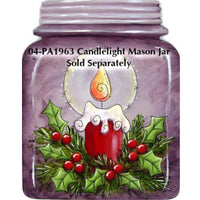 Candlelight Mason Jar Stencil