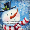Galaxy Snowman Stencil