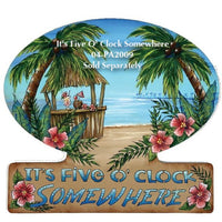 Chris Haughey's It's Five O Clock Somewhere Plaque Stencil