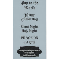 Snowglobe Plaque